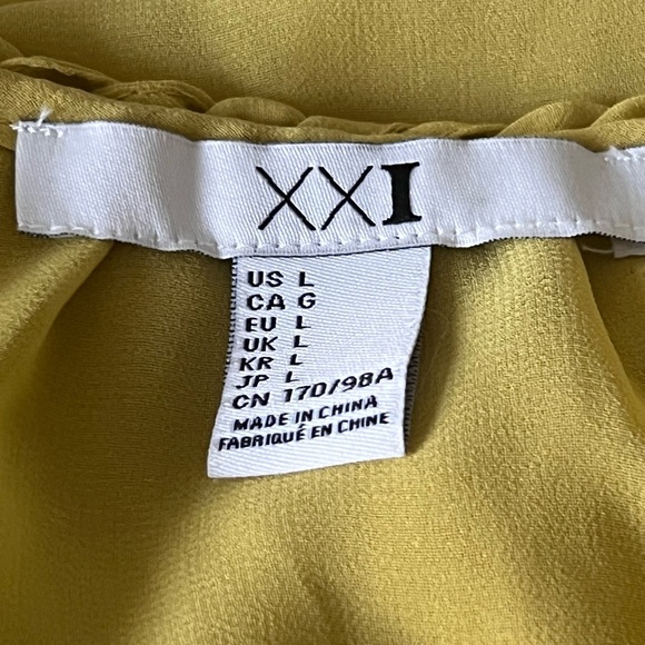 Y2K XXI Forever 21 Sheer Cold Shoulder Blouse - Picture 5 of 11